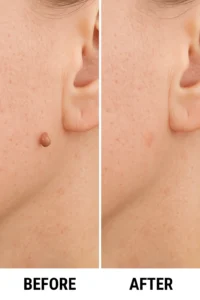 Skin tags removal Leominster before and after